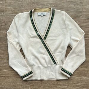 Vintage Sequin St. John Embellished Evening Sweater